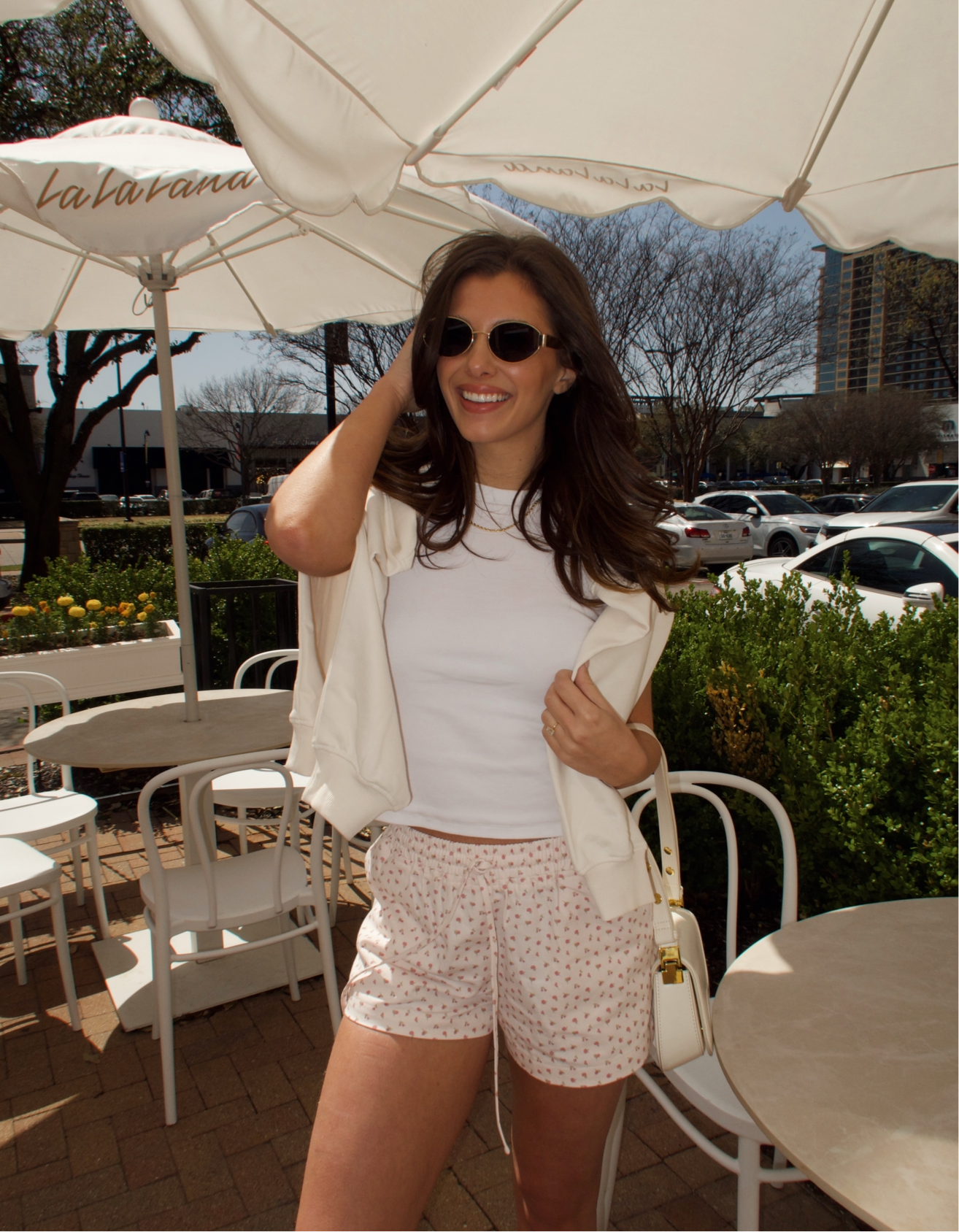 Ditsy Floral Canvas Shorts