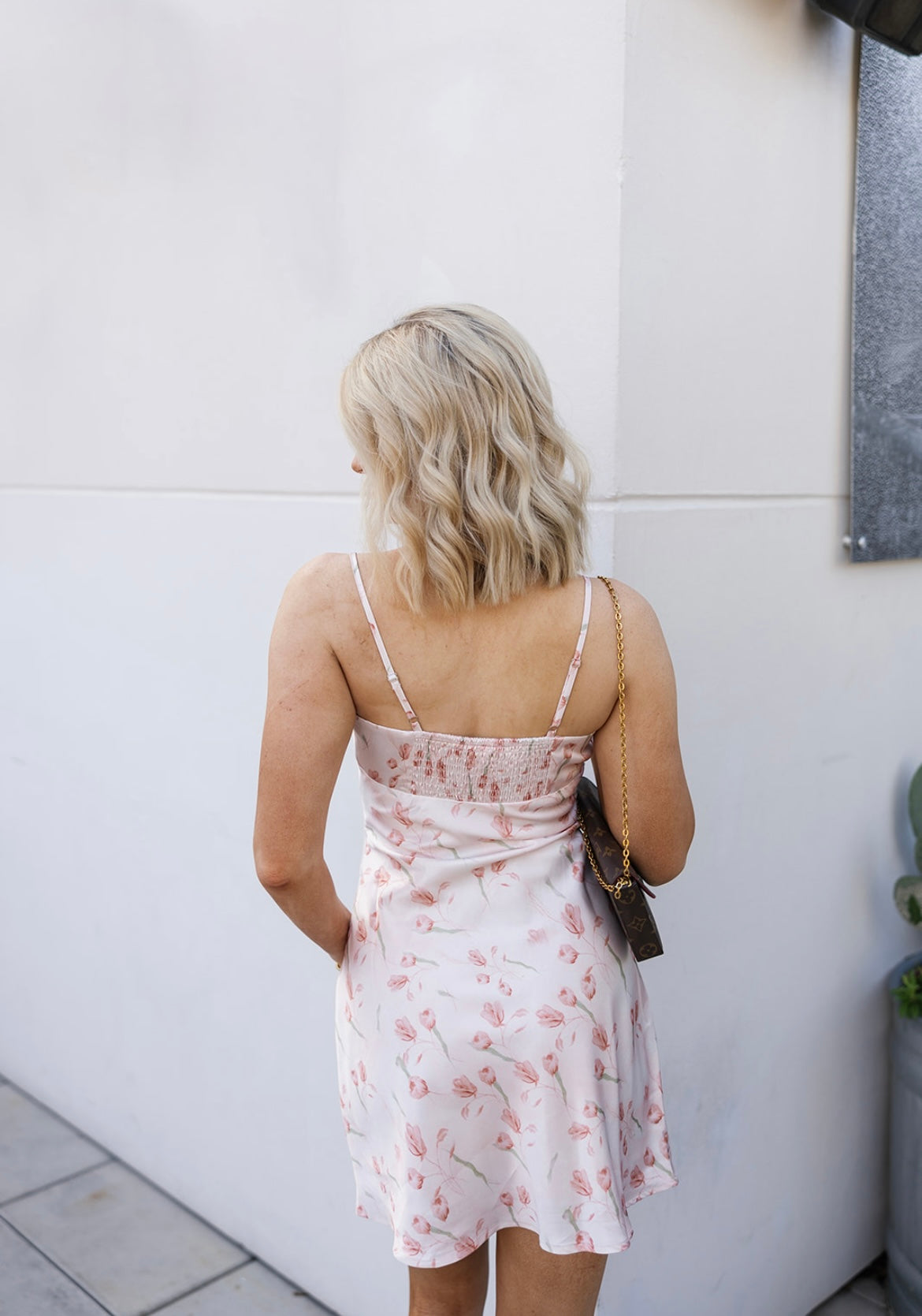 Tulip Satin Mini Dress