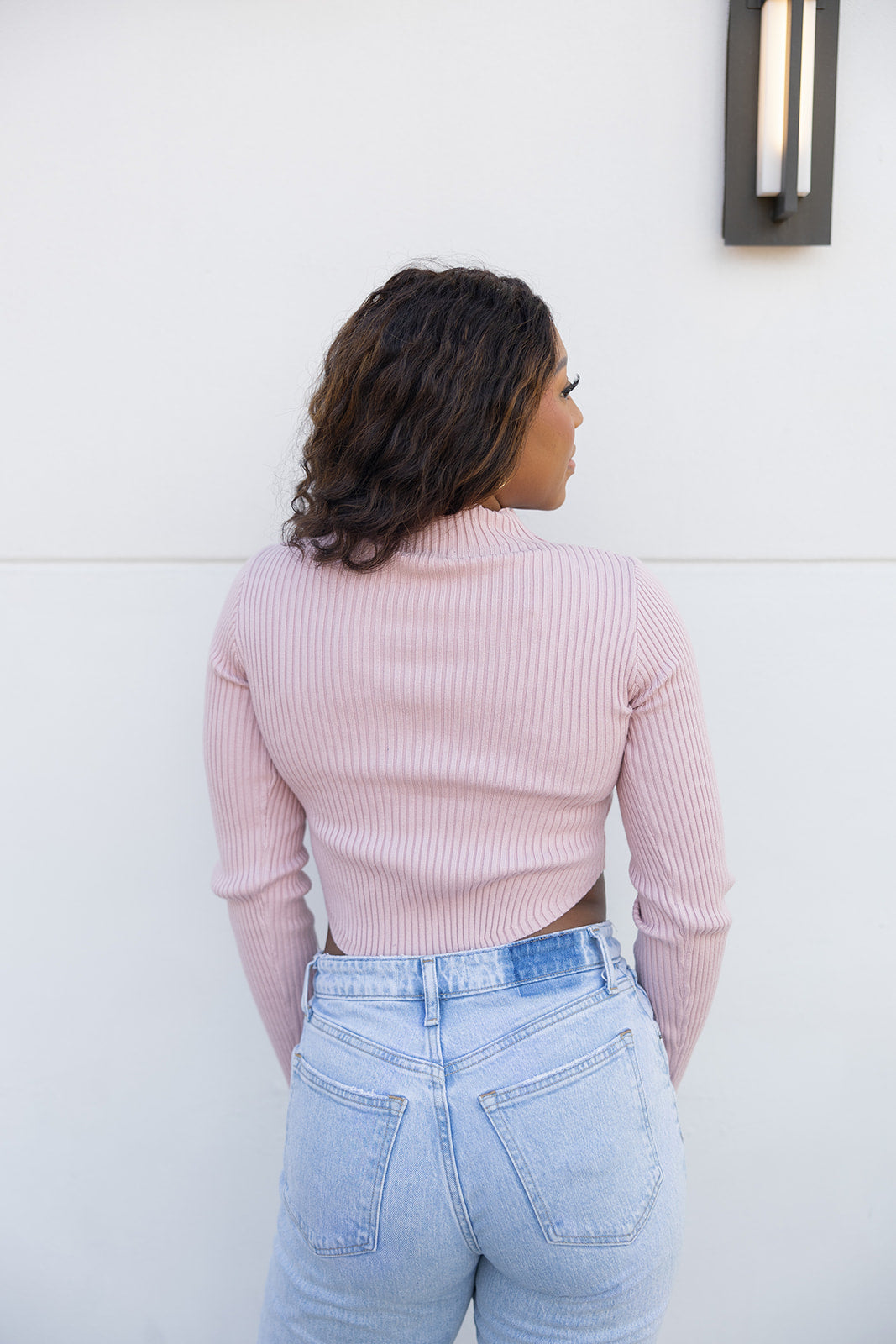 Jennifer Long Sleeve Ribbed Top