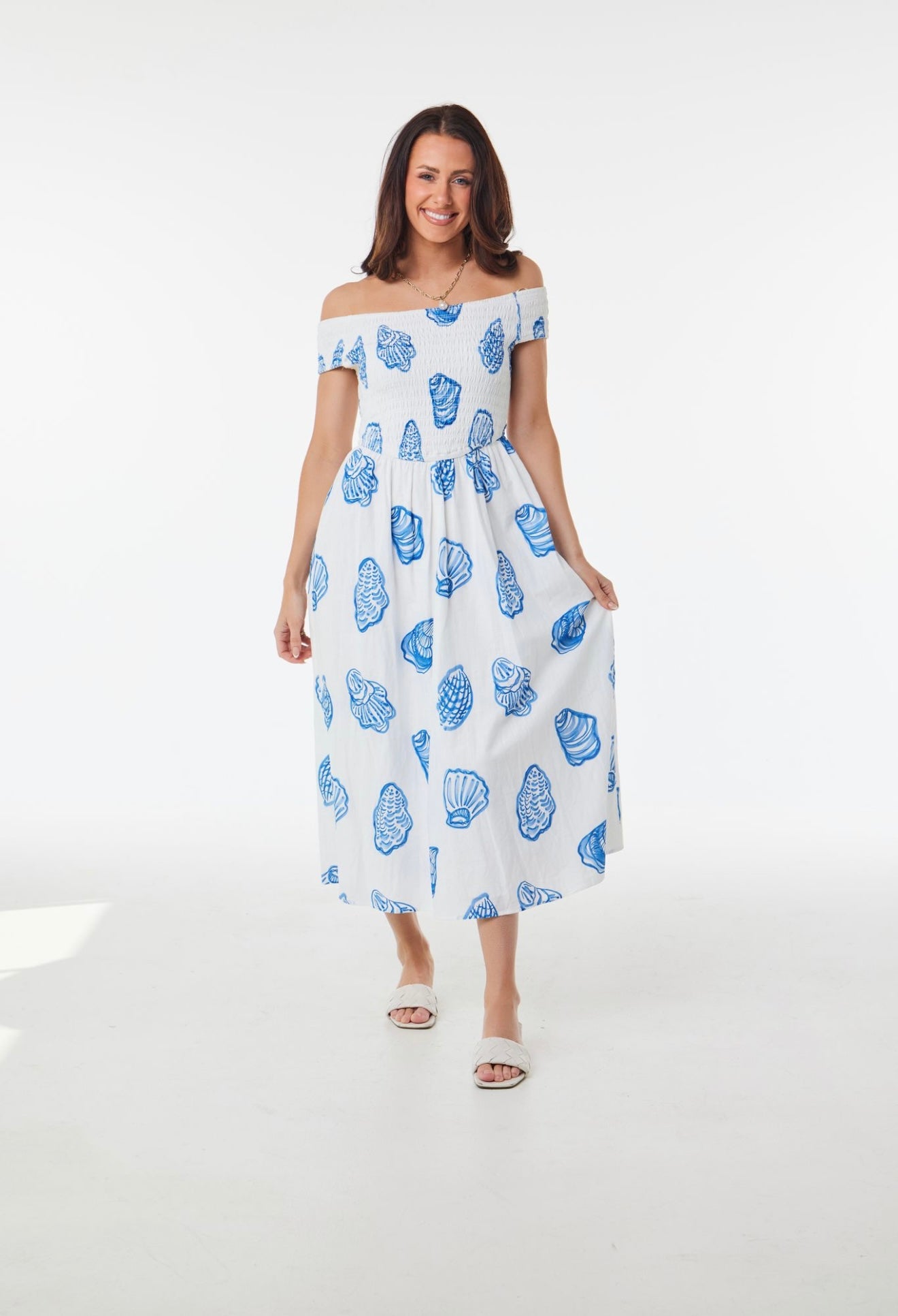 Katherine Seashell Midi Dress