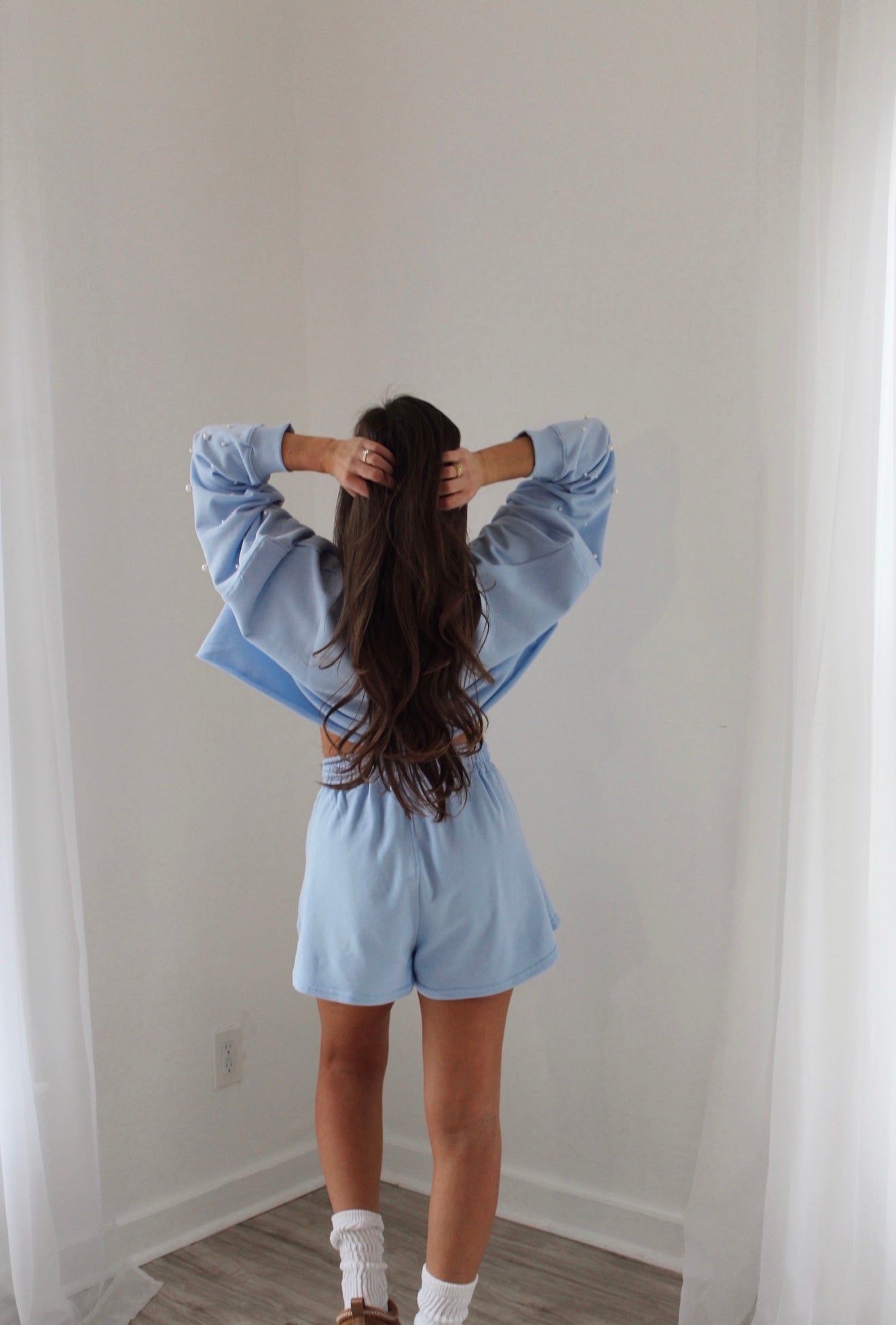 Emma Pearl Set- Baby Blue
