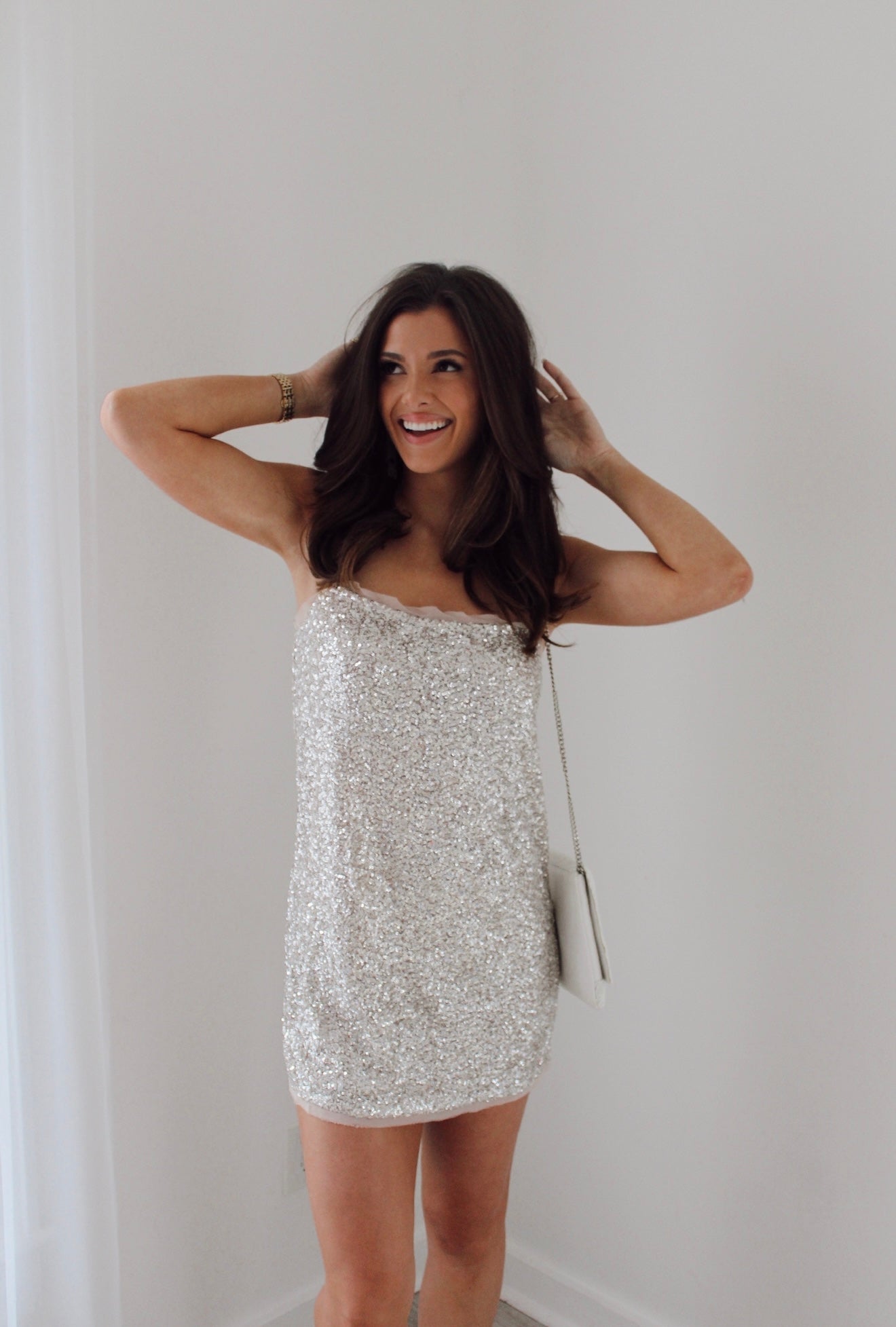 I Do" Sequin Dress- Silver Joey Lynn Boutique I Do" Sequin Dress- Silver Joey Lynn Boutique