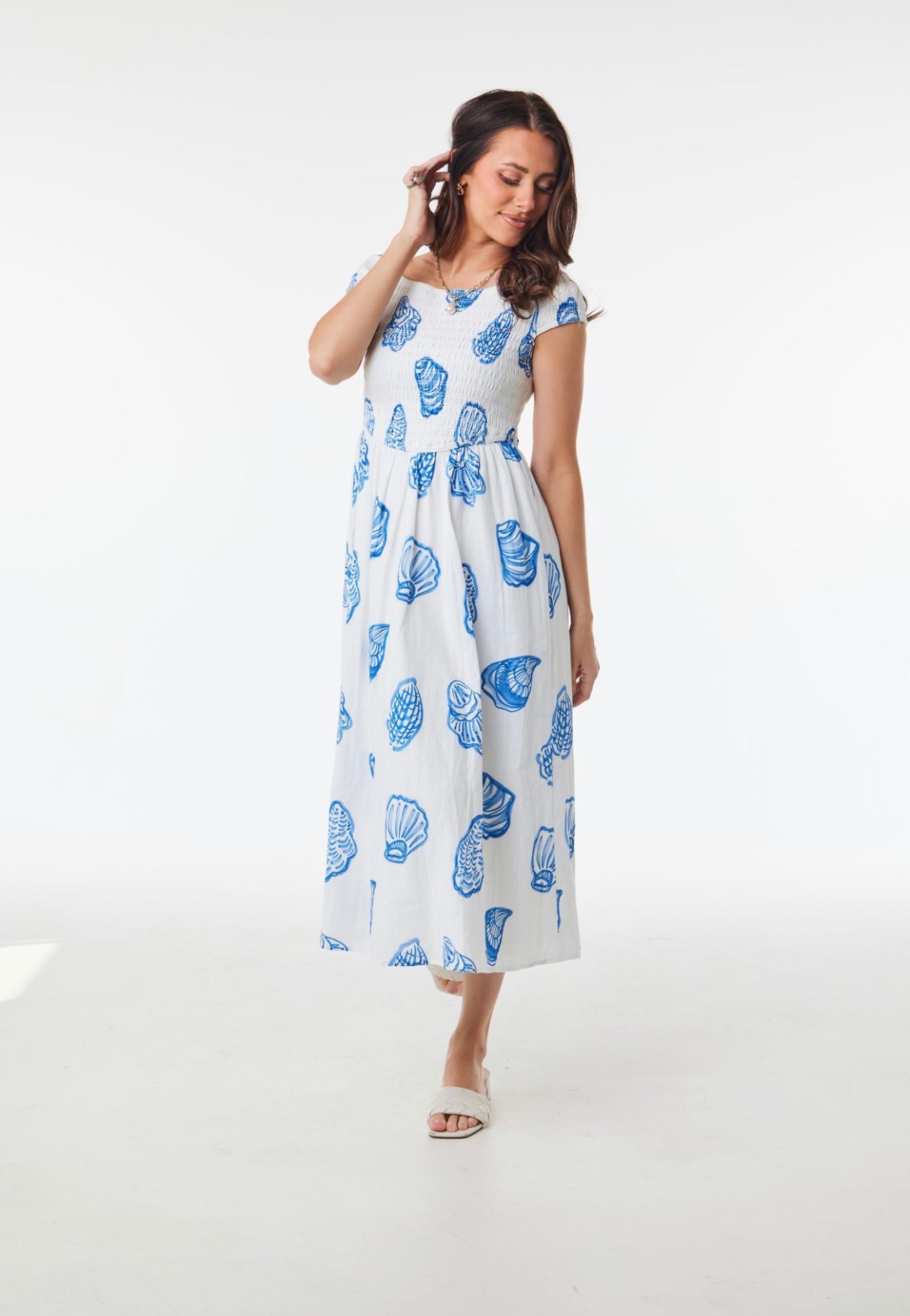 Katherine Seashell Midi Dress