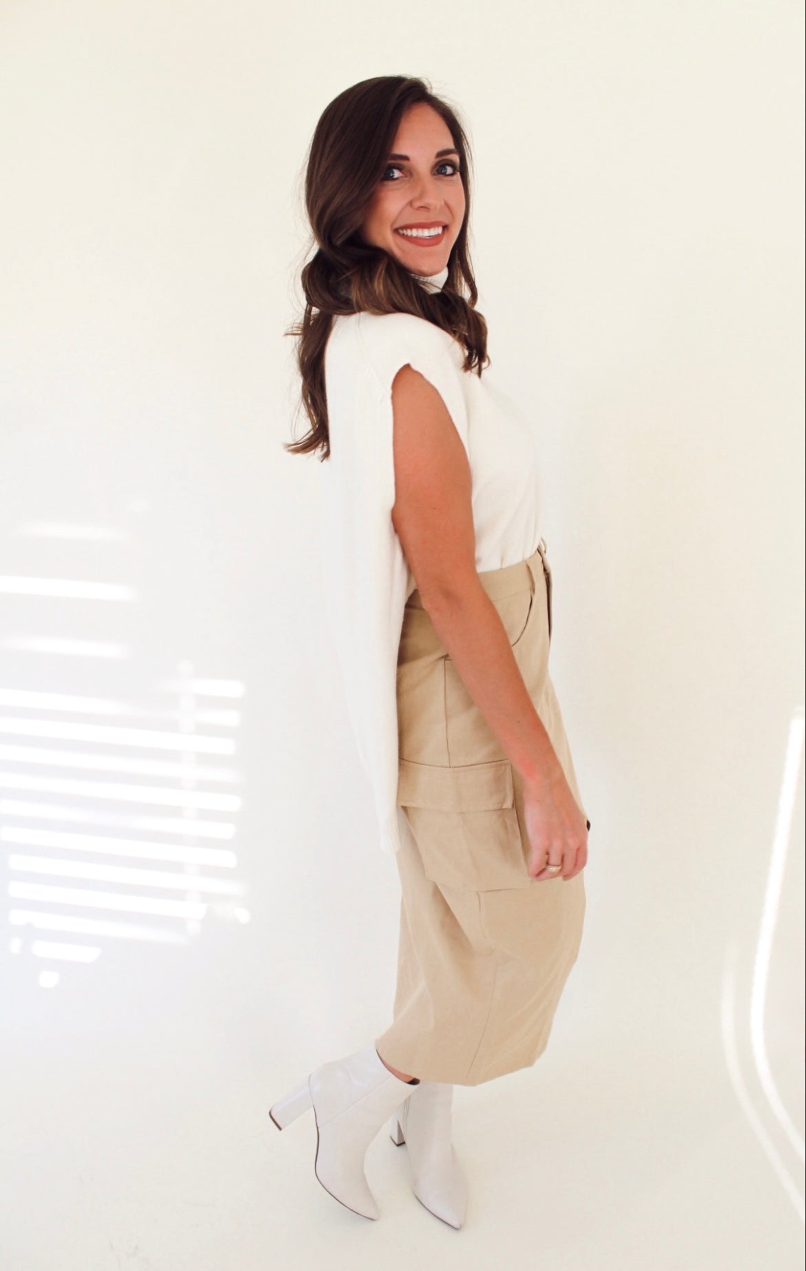 Harvest Cargo Skirt- Taupe