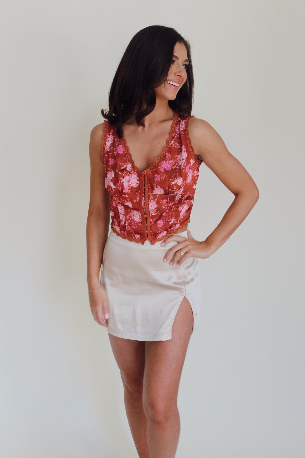 Juliet- Floral Corset Top