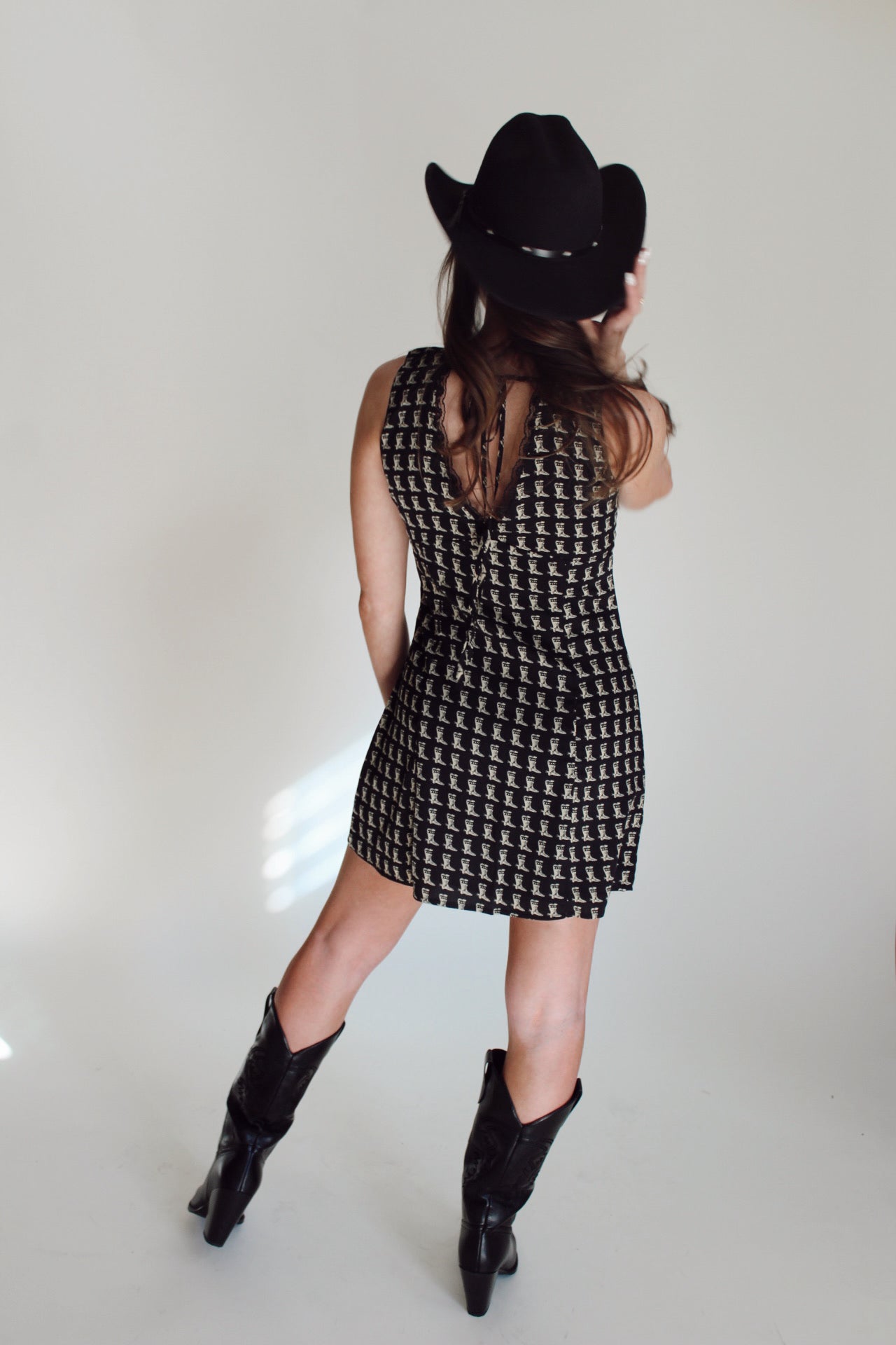 Cowgirl Boot Mini Dress