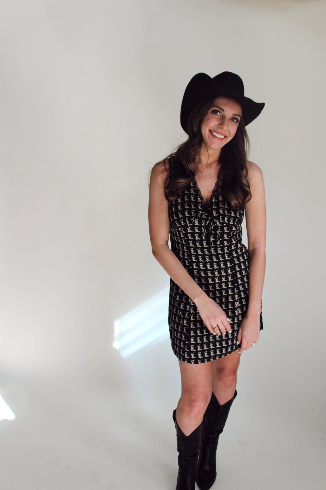 Cowgirl Boot Mini Dress